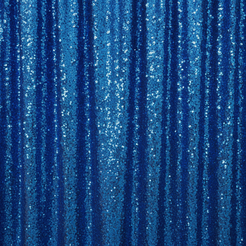 Détail paillettes rideaux