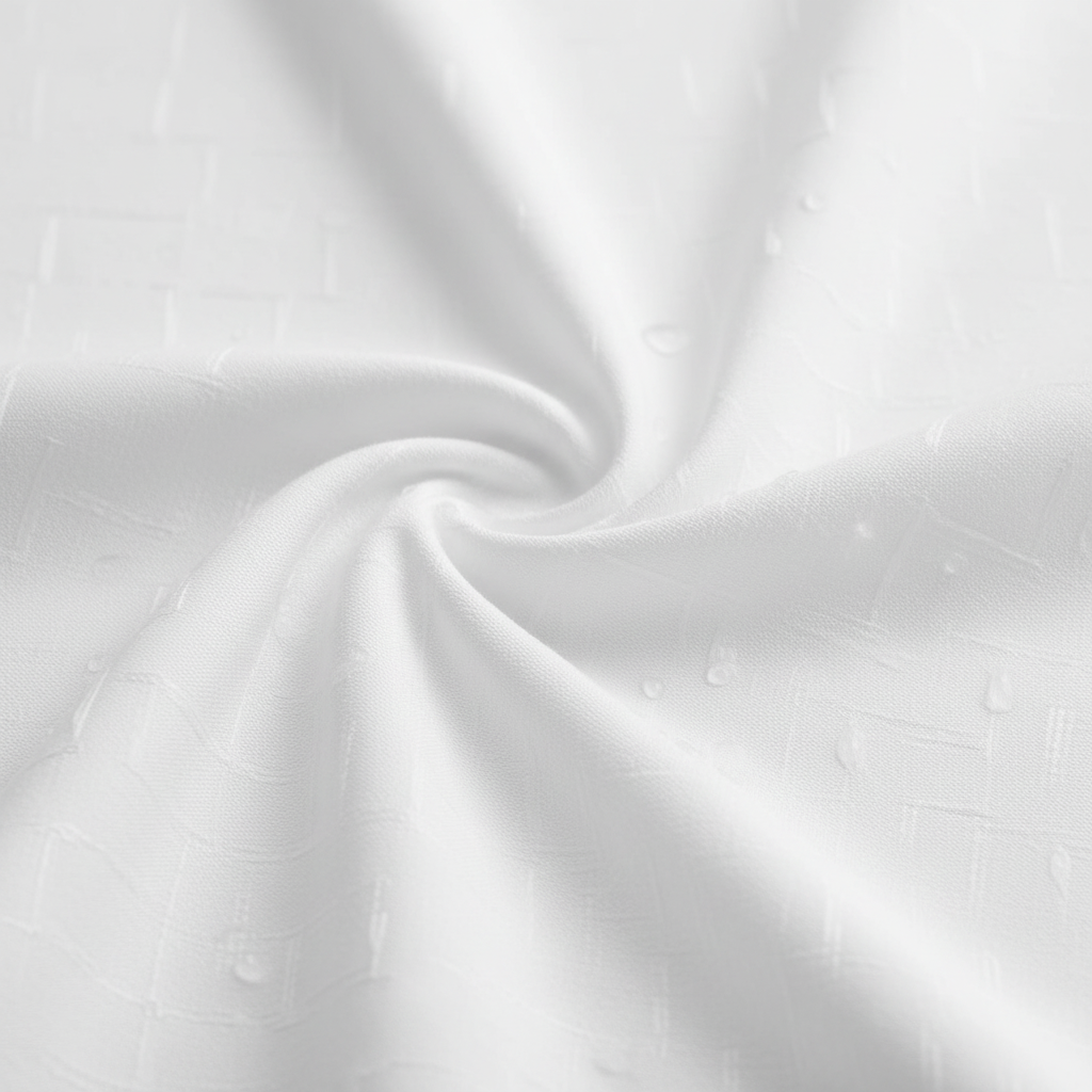 Détail tissu blanc