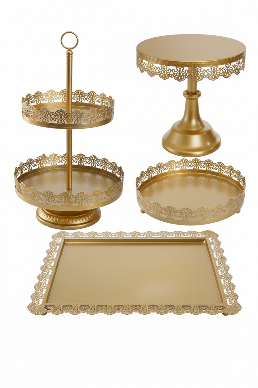 Détails supports dorés