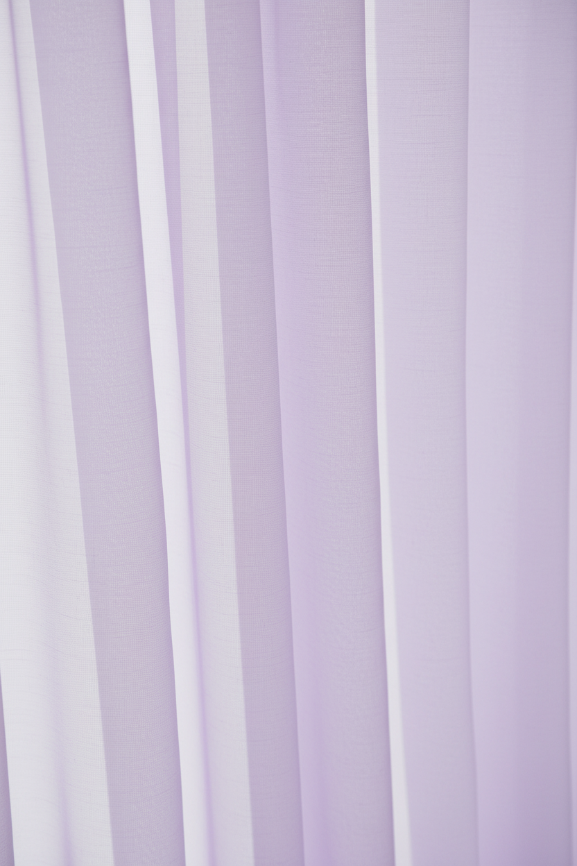 Détails tissu rideau violet