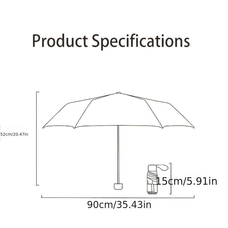 [Portable Umbrella] High-Quality Multi-Color Foldable Mini Pocket Umbrella | Lightweight Portable Travel Umbrella for Christmas, Valentine's Day, Mother's Day, Women's Day, Ramadan, and Birthday Gifts