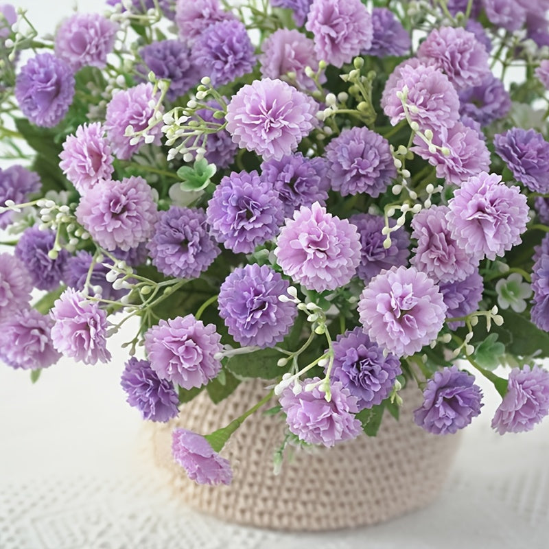 [Artificial Flowers] 1pc 20 Heads Artificial Flowers | Fake Hydrangeas, Wedding Routes fabric Flowers | for Home Furnishings Hotel Decorations Valentine's Day Gifts Mother's Day Gifts Birthday Gifts