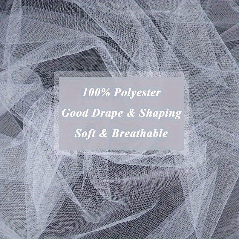 6-Pack Pink Tulle Fabric Rolls - Semi-Transparent Polyester Mesh for Wedding Decor, Table Runners, Aisle Decorations & Gift Wrapping