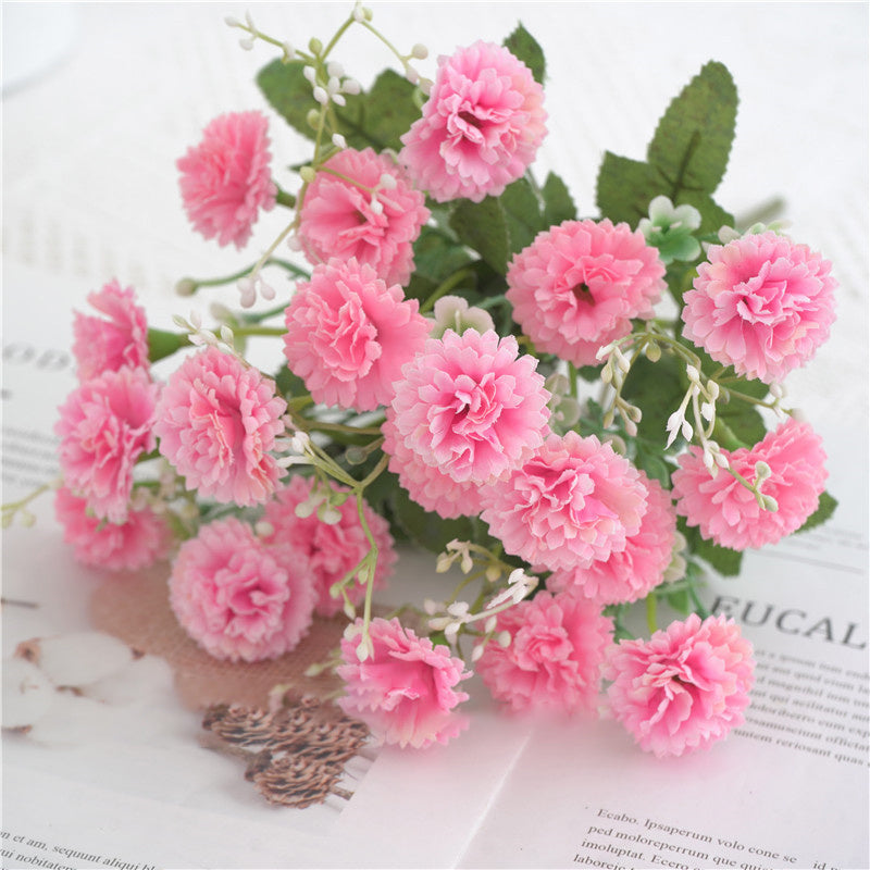 [Artificial Flowers] 1pc 20 Heads Artificial Flowers | Fake Hydrangeas, Wedding Routes fabric Flowers | for Home Furnishings Hotel Decorations Valentine's Day Gifts Mother's Day Gifts Birthday Gifts