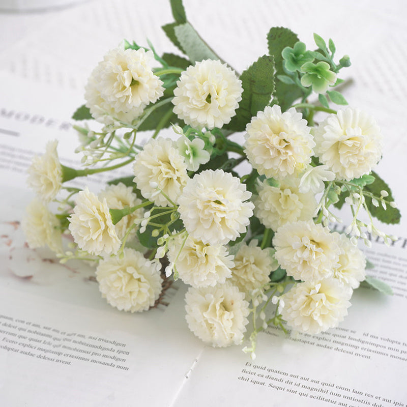[Artificial Flowers] 1pc 20 Heads Artificial Flowers | Fake Hydrangeas, Wedding Routes fabric Flowers | for Home Furnishings Hotel Decorations Valentine's Day Gifts Mother's Day Gifts Birthday Gifts
