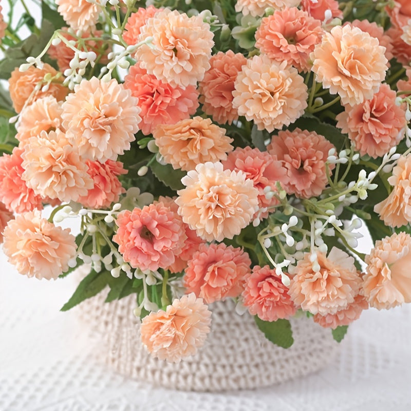 [Artificial Flowers] 1pc 20 Heads Artificial Flowers | Fake Hydrangeas, Wedding Routes fabric Flowers | for Home Furnishings Hotel Decorations Valentine's Day Gifts Mother's Day Gifts Birthday Gifts
