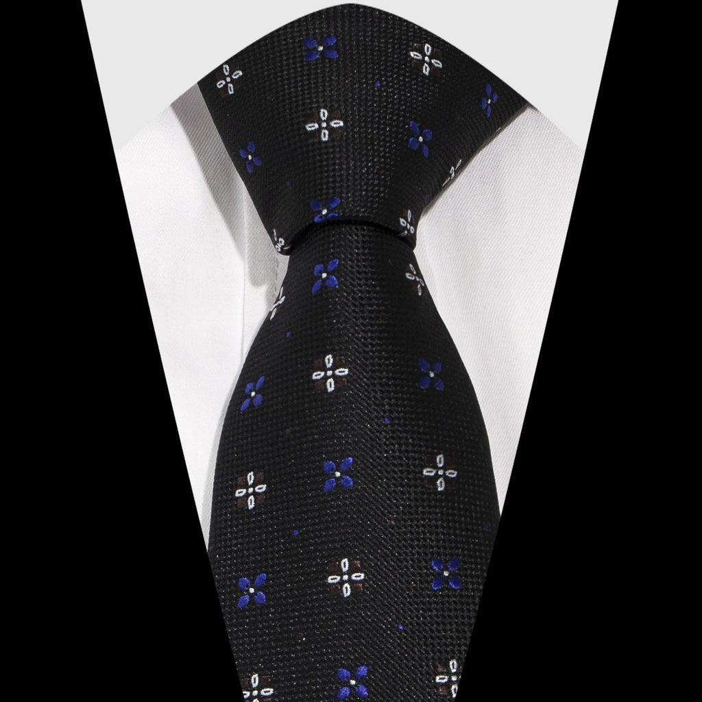 Black Necktie Business Casual Plaid Corbatas for Wedding Party Men Accessories Valentines Gift Students Tie Gifts for Boys
