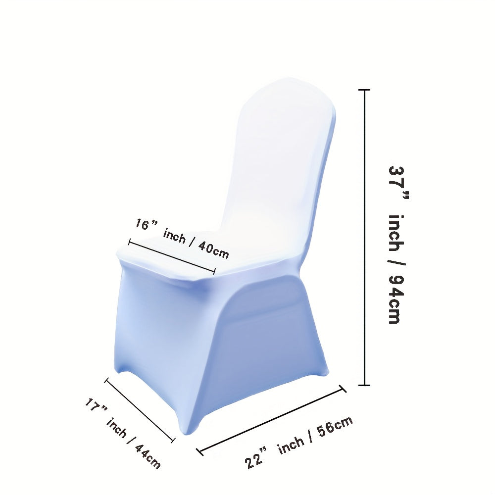 13pcs 25pcs of Elastic Chair Cover Black White Elastic Spandex Banquet Chair Protective Cover Anti-Scratch Anti-Grab Chair Cover Wedding Banquet Party Business Event Chair Decoration Cover