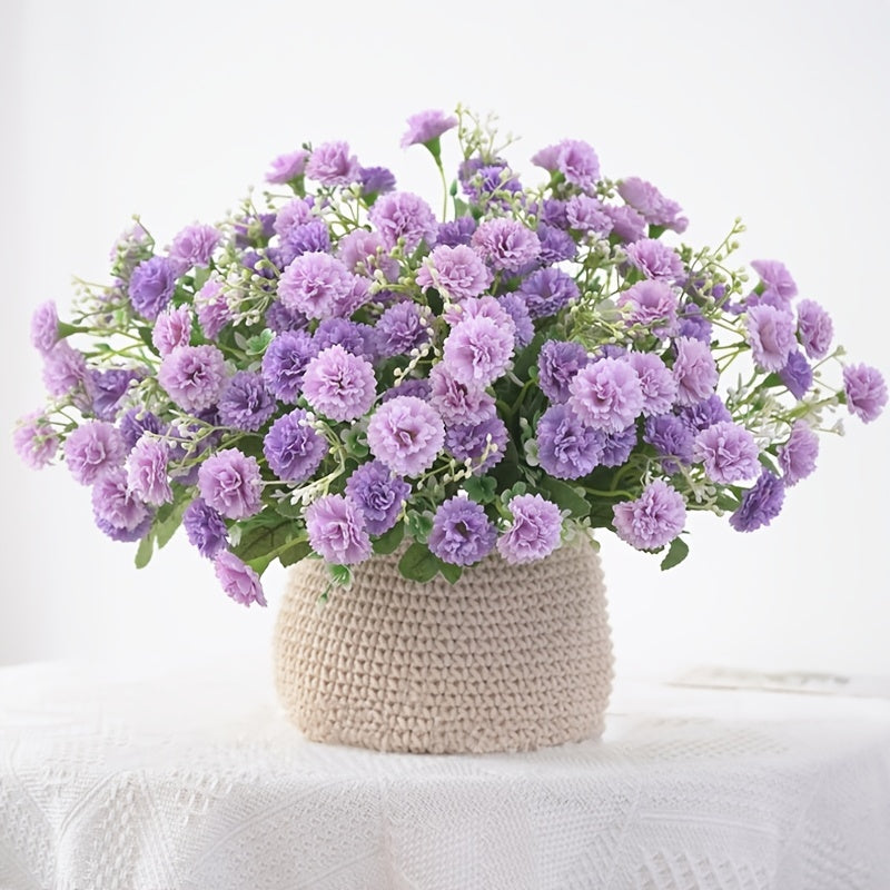 [Artificial Flowers] 1pc 20 Heads Artificial Flowers | Fake Hydrangeas, Wedding Routes fabric Flowers | for Home Furnishings Hotel Decorations Valentine's Day Gifts Mother's Day Gifts Birthday Gifts