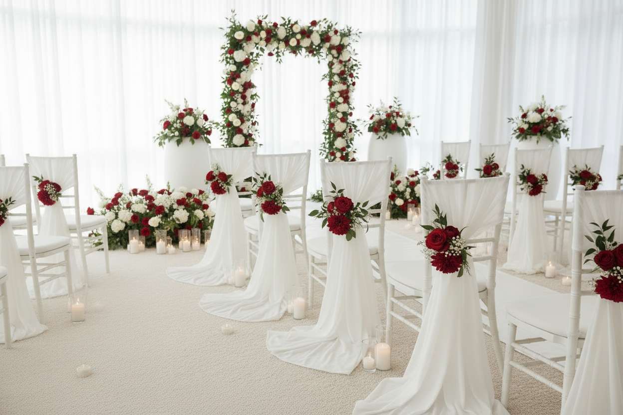 Chiffon Chair Sash - Location | Décor Mariage & Cérémonie
