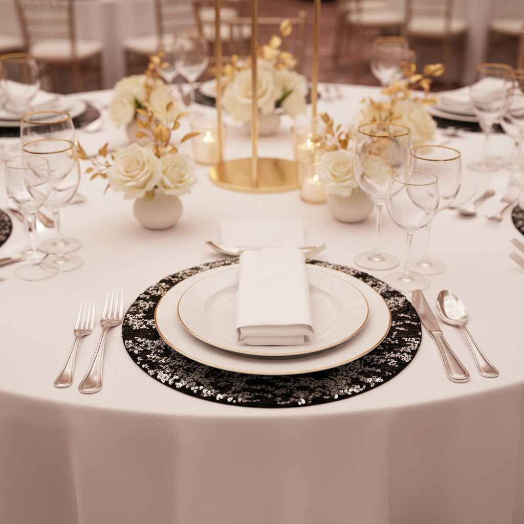 Sous-Plat Décoratif en Feuille Pressée 16cm (6.3") | Tayamek Anamera Rental