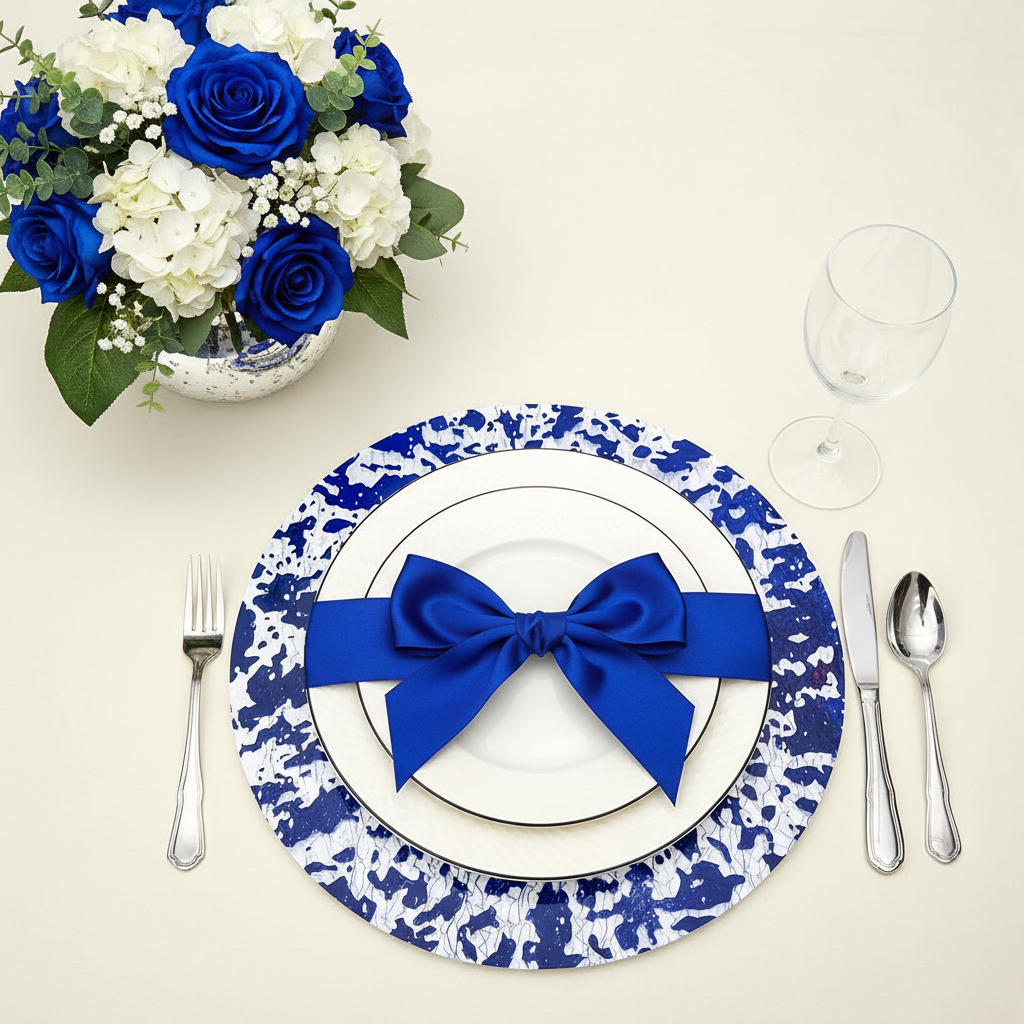 Sous-Plat Décoratif en Feuille Pressée 16cm (6.3") | Tayamek Anamera Rental