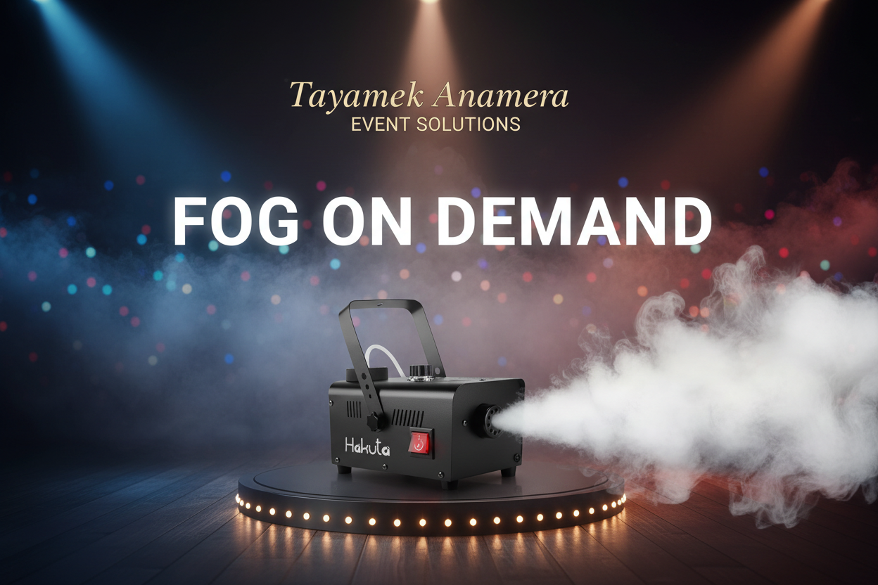 Machine à fumée en action événement