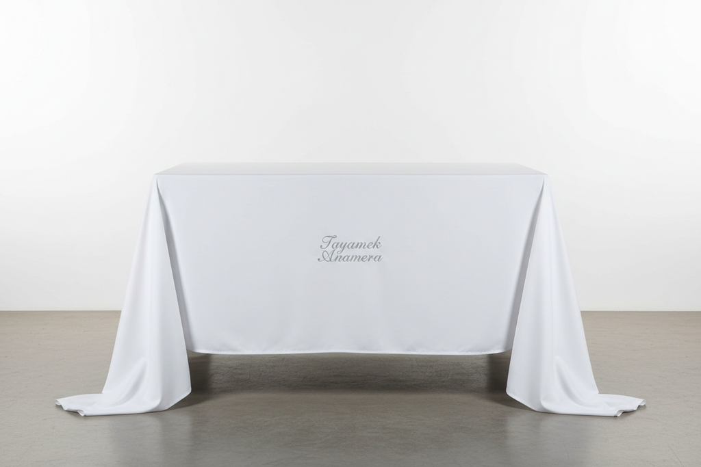 Nappe blanche 90x132" - Vue de face