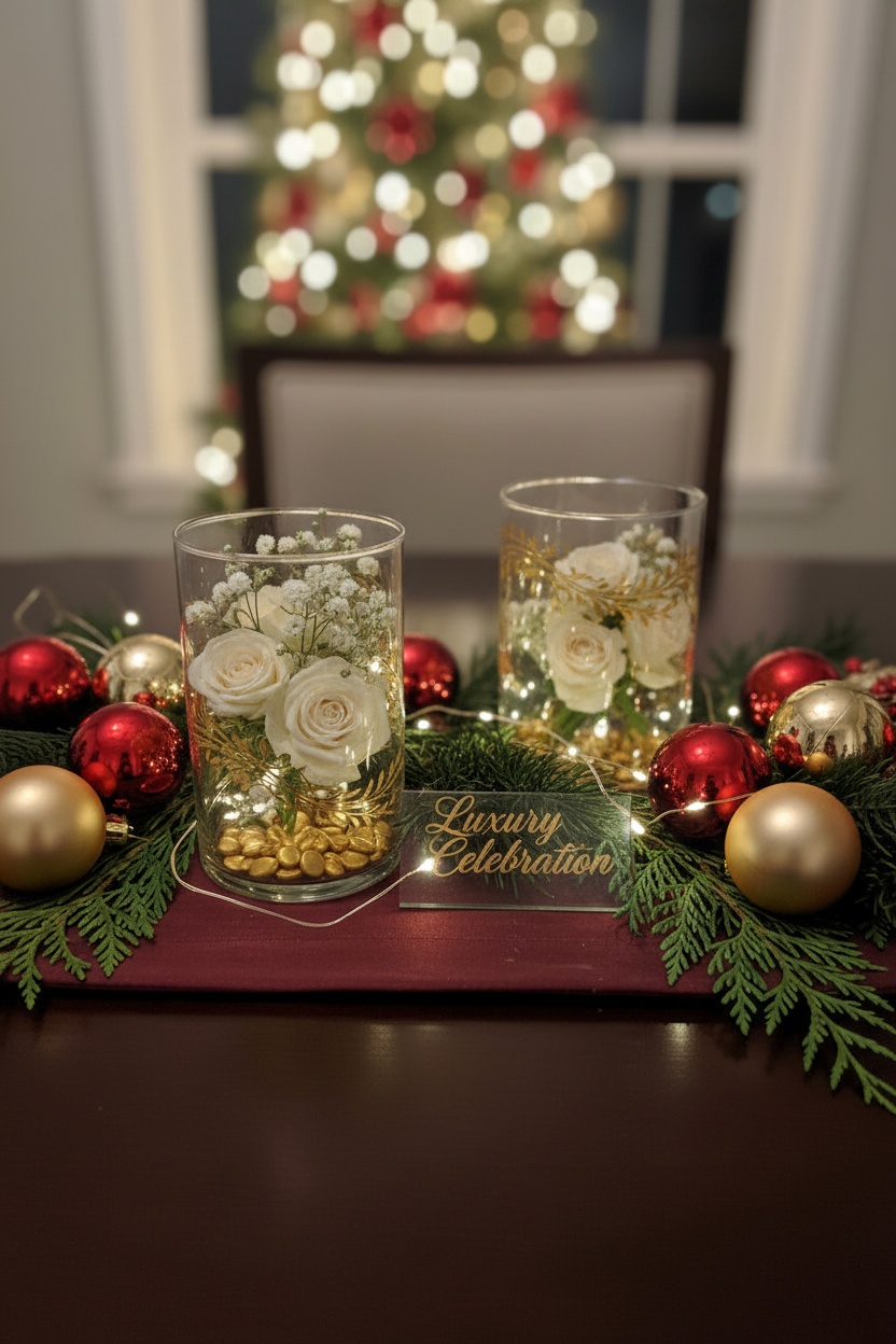 Petit vase avec fleurs